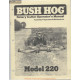 Bush Hog 220 July Operator Manual 1976