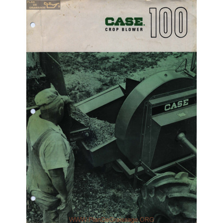 Case 100 Crop Blower Fiche Info