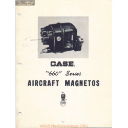 Case Model 660 Series Aircraft Magnetos