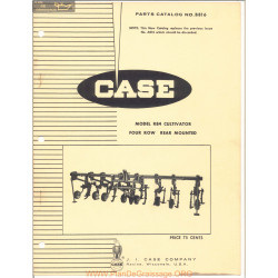 Case Model R84 Series Cultivator Parts Catalog B816