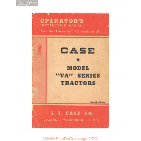 Case Model Va Series Tractors 1916
