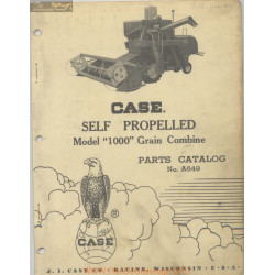 Case Self Propelled Model 10000 Grain Combine Parts Catalog A649