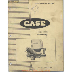 Case T510gm Vertical Grinder Mixer Parts Catalog A849