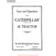Caterpillar 45 Tractor Care And Operation 1917