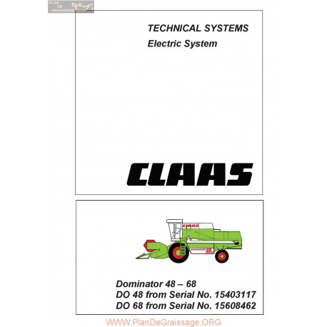 Claas Do48 Do68 Dominator 22855149 0299 857 0 Sys El En 144 Technical Systems