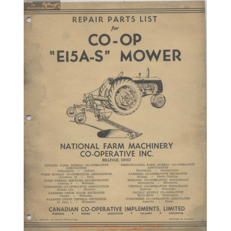 Co Op Ei5as Mower 51 469 10 51r 4100 Repair Parts List