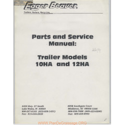 Eager Beaver Trailer Models 10ha 12ha Parts And Service Manual