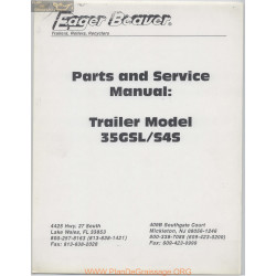 Eager Beaver Trailer Models 35gsl S4s Part And Service Manual