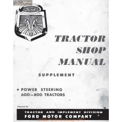 Ford 600 800 Tractor Shop Manual 1957power Steering