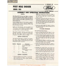 Ford 903 Post Hole Digger Attachment
