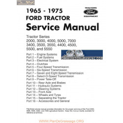 Ford Tractor 2000 7000 Ocr Manual 1965 1975