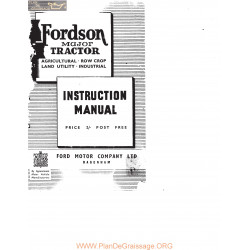 Fordson Major Tractor Manual