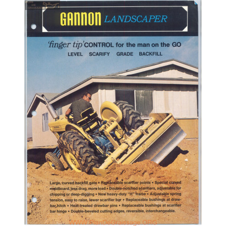 Gannon Landscaper 3g 102 Fiche Technique