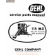 Gehl 115 Mx Mix All Service Parts Manual