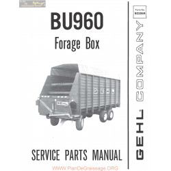 Gehl Bu 960 Forage Box 903069