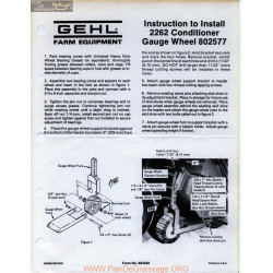 Gehl Installation 2262 80257 Instruction To Install