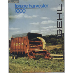 Gehl Modes 1000 1250 Forsge Harvester Brochure Fiche Info