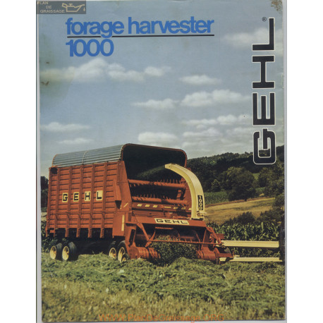 Gehl Modes 1000 1250 Forsge Harvester Brochure Fiche Info