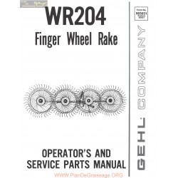 Gehl Wr204 Finger Wheel Rake 903031