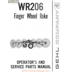 Gehl Wr206 Finger Wheel Rake 903467