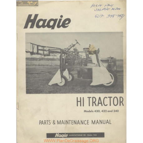 Haqie 430 432 340 Hi Tractor Models Manual