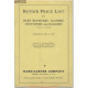 Hart Carter H 661 1 May Repair Price List 1937