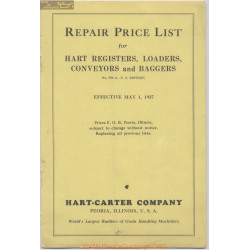 Hart Carter H 661 1 May Repair Price List 1937