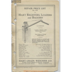 Hart Carter H481 10m 28 1 May Repair Price List 1928