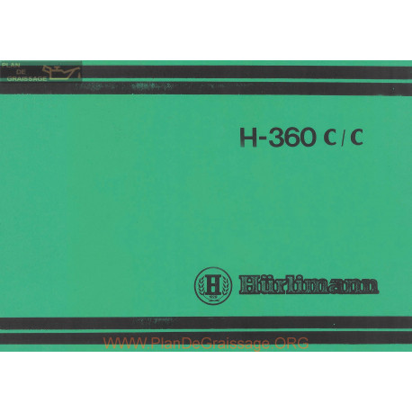 Hurlimann H 360 Cc Manual 307 8088 0 3