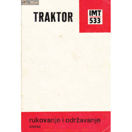 Imt 533 Traktor Rukovanje I Odrzavanje