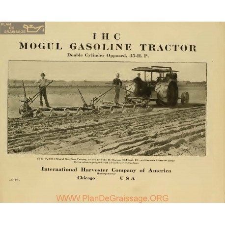 International 45 Hp Mogul Gasoline Tractor 22383840 1900 1915 Ihc