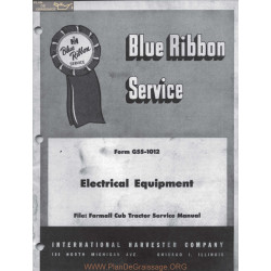 International Ihc Farmall Gss 1012 Electrical Equipment Service Manual