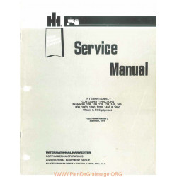 International Ihc Models 86 108 109 128 129 149 169 800 1000 1200 1250 1450 And 1650 Chassis And Ih Equipment Service Manual