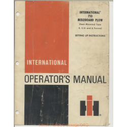 International Ihc Operators Manual 710 Moldboard Plow 1974