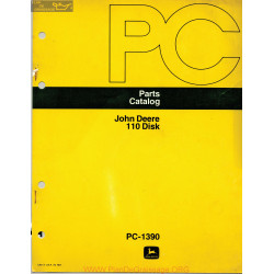 John Deere 110 Disk Part Catalog Pc 1390