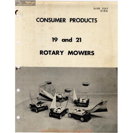 John Deere 19 21 Rotary Mower Consumer Product