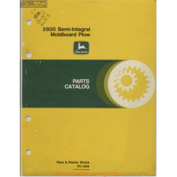 John Deere 2800 Semi Integral Moldboard Plow Parts Catalog Pc1696