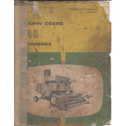 John Deere 45 Combine Operators Manual Om H911095