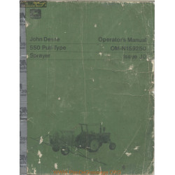 John Deere 550 Pull Type Sprayer Operator Manual Om N159250 Jo