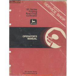 John Deere 85 Series Row Crop Cultivator Operator Manual Om N159483 J8