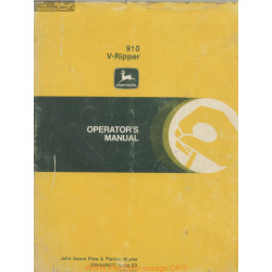 John Deere 910 V Ripper Operator Manual Om A46677