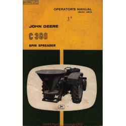 John Deere C 380 Spin Spreader Operator Manual Om Cc 14576