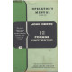 John Deere Model 12 Forage Harvester Operator Manual Om E32 1058
