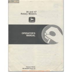 John Deere Series 39 And 47 Operator Manual Om 48953