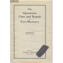 John Deere The Operation Care And Repair Of Farm Machinery 19