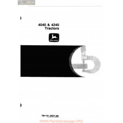 John Deere Tractor 4040 4240 Technical Manual Tm1181 Sm 011080