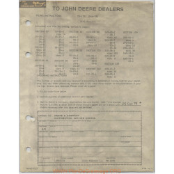 John Deere Tractor 4440 Filing Instructions Tm1182 February 1979