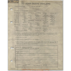 John Deere Tractor 4440 Filing Instructions Tm1182 February 1979