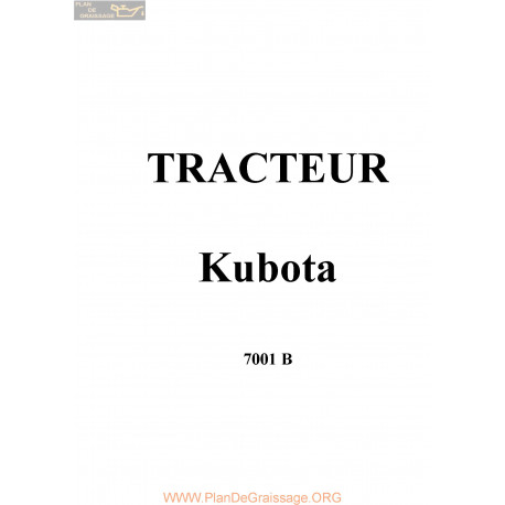 Kutota 7001b Manual