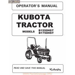 Kutota B1550 B1750 Manual